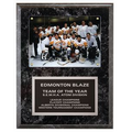 7"x9" Black Marble Recessed Photo Plaque